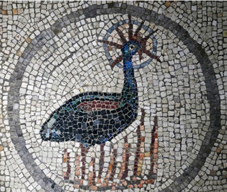 Mosaico procedente de la basílica de Aquileia datado del 350 d.C.,
Museo Nazionale Paleocristiano